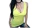Kaylee_xo Sexy Women's Low-Cut V-Neck Summer Fitted Sleeveless Tank Top