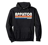 Vintage 70s 80s Style Appleton WI Hoodie
