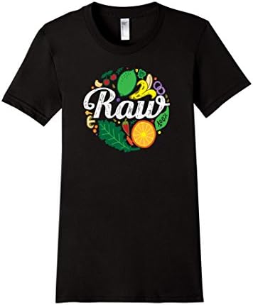 Women's Vegan T-Shirt - Raw Vegan 100% T-Shirt Small Black