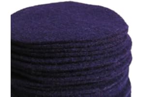 Nakpunar 1.5 inches Purple Felt Circles - 50 Pieces
