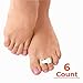 NatraCure Cushioned Toe Wraps - 6 PACK - (May help Broken Toes, Straightening Hammertoes, Overlapping Toes, Claw Toes and Broken Toes)