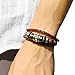 Nurbo Men Women's Unisex Fashion Leather Bracelet Bangles Wrist Band