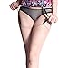 S&E Women's Elastic Stocking Clip Garter Adjustable Suspender Accessories (1Pair Black, Black)