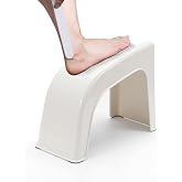 ZLMHYYM Shower Foot Rest for Shaving Legs, Non-Slip Pedicure Foot Rest | Shower Foots Step Stool for Shaving Legs, Plastic Sturdy Pedicure Stand -White