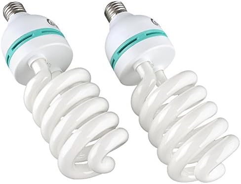 MVPower 2X E27 135W Photo Studio Bulb Video Light Photography Daylight Lamp for Video Photo Photography Studio Shooting Softbox Home Lighting