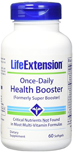 Life extension once-daily health booster softgels, 60 count
