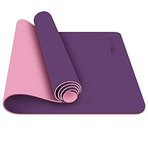 TOPLUS Yoga Mat – Classic 1/4 Inch Thick Pro Yoga Mat Eco Friendly Non Slip Fitness Exercise Mat with Carrying Strap…