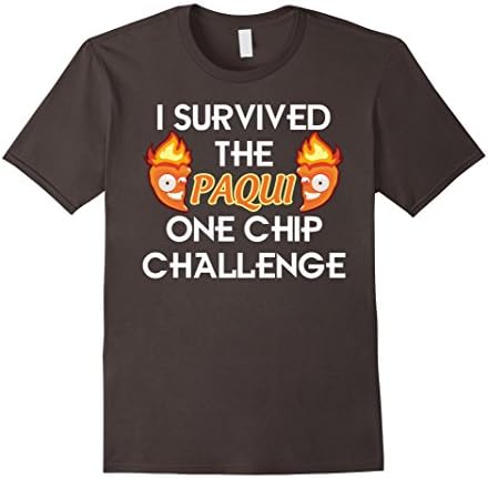 Mens Paqui One Chip Challenge Ghost Pepper Survival T-Shirt 3XL Asphalt
