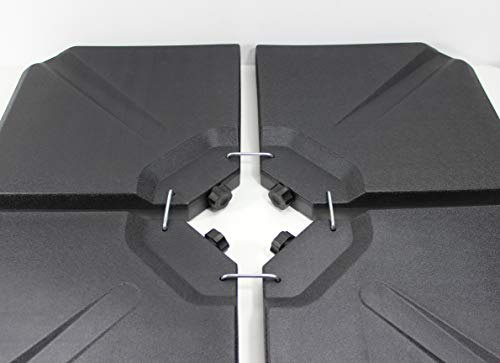 Sonnenschirm Beschwerungsplatten, 2 Platten mit Zementfüllung je 13 kg, Kunststoff Mantel Gewichtsplatten gesamt 26 kg… – Bild 8