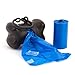 Bags on Board Dog Poop Bags Dispenser with 30 Refill Bags | Bone Design Attaches to Most Leashes