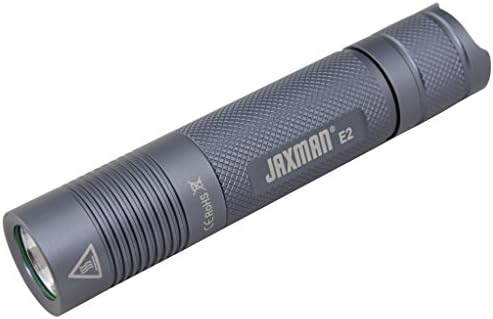 JAXMAN E2 18650 EDC LED flashlight Pocket-Sized LED Torch, Super Bright 580 Lumens,IPX-6, 5 Modes for Indoors and Outdoors( without battery) (Nichia 219B Neutral White/Color Temperature 5700K)