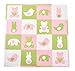 Tadpoles Baby Play Mat, Kid's Puzzle Exercise Play Mat – Soft EVA Foam Interlocking Floor Tiles, Cushioned Children's Play Mat, 16pc, Teddy and Friends, Pink, 50x50