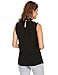 Zeagoo Women Chiffon Lace Sleeveless Shirt Blouse Elegant Tank Tops