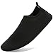 CIOR Men Women and Kids Quick-Dry Water Shoes darkweight Aqua Socks For Beach Pool Surf Yoga Exercise ,CT18,black,44.45