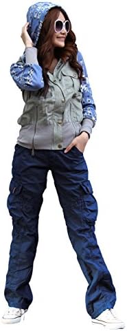 Womens 100% Cotton Tactical Pant Camping Hiking Army Cargo Combat Military Trouser