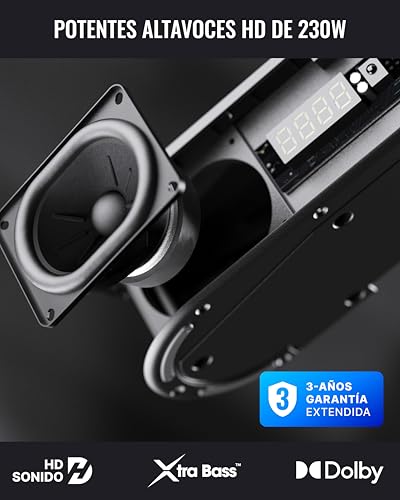 MAJORITY Bowfell Halo Sound Bar TV | 230W Home Cinema Soundbar HDMI eARC | 5.1 Dolby Audio Speaker TV Subwoofer & Satellite Speakers | Soundbar PC Bluetooth 5.3 | Home Theater Sound Bar