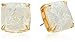 kate spade new york Small Square Studs White Glitter Stud Earrings