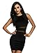 Womens Sexy Bodycon Mini Dress One Size Black