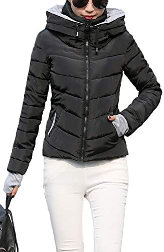 ASHERANGEL Women’s Coat, Down Jacket, Plain, Soft, Cold Protection, Windproof, Warm, Long Sleeve, Lightweight, Padding, Spring, Autumn, Winter, 8 Colors