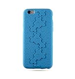 Cool 3D Puzzle Design - Stylish iPhone 6 / 6S Silicone Case Light Blue - Best Screen Protection Bumper - Shock Absorbent Cover - Soft Non Slip Slim Fit Skin - For Girls Boys Women Men