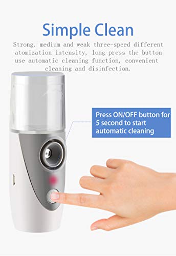 Inhalationsgerät,Tragbarer Mini Ultraschall Vernebler für Kinder, Erwachsene und Senioren, inhalator mit Maske für Zuhause und Reisen -Grau