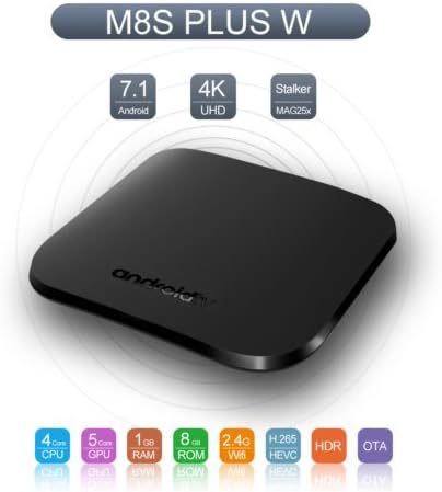 NEW M8S PRO W Android 7.1 MECOOL TV Box 4K NEW Smart Media Player 2.4G WiFi with i8