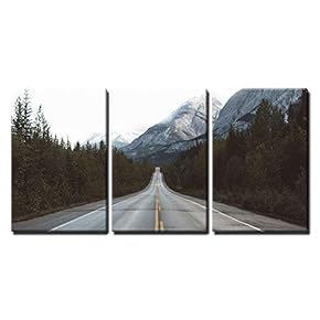 Road in Mountain Area x3 Panels