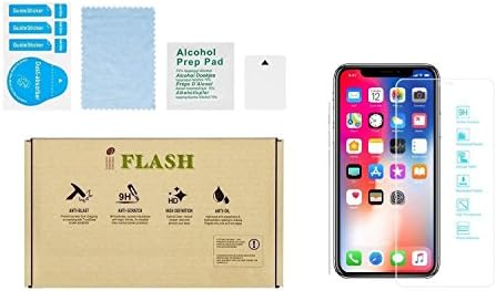 iPhone XR, iPhone 11 Glass Screen Protector, iFlash (2 Pack) Crystal Clear Tempered Glass Screen Protector for Apple iPhone 11 / XR 6.1 inches 2018 2019 - Case Friendly/Bubble Free/Scratch Proof