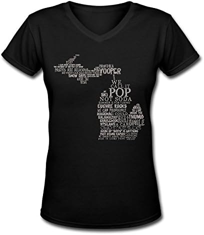 ZARYA Michigan Medium V-neck Womens T-Shirt