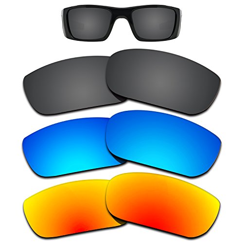 Kygear Replacement Lenses Different Colors for Oakley Fuel Cell Sunglass Polarized Pack of 3