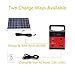 Portable Solar Generator with Solar Panel,Included 3 Sets LED lights,Solar Power Inverter,Electric Generator,Small Basic Portable Generator Kit,Solar Lights for Home & Camping,Power for Solar Fans