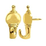 National N259-762 Polished Brass Decorative Push Pin Picture Hanger