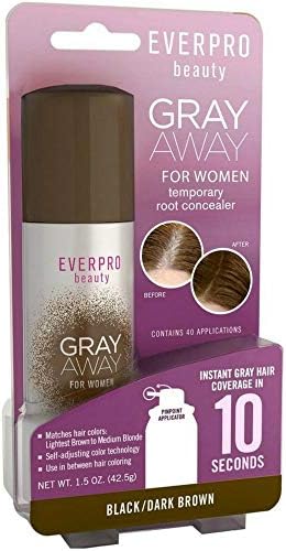 Gray Away Root Concealer- Black To Deep Medium Brown by Gray Away