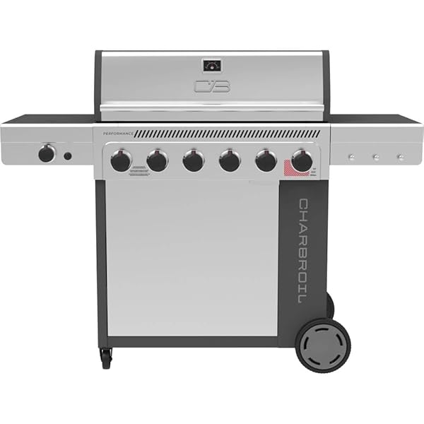 CHAR-BROIL 463286125 PERFORMANCE SERIES FLAVORMAX 6-BURNER GAS GRILL – STAINLESS