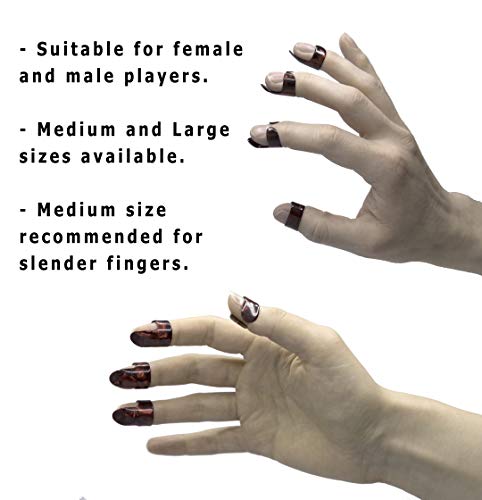 EPIC berry Thumb and Finger Picks - Large - Best for Fingerstyle Acoustic Guitar, Banjo or Ukulele. Includes a Pouch.