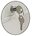 Acrimet Key Cabinet Organizer 256 Positions with Lock (Wall Mount) (256 Multicolored Tags Included) (Beige Cabinet)