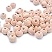 BronaGrand 300pcs 6mm Natural Color Round Ball Wood Spacer Beads Jewelry Findings Charms