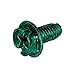 Gardner Bender GGS-1032HC Hex-Head Ground Screw, 10-32 x 3/8 inch, 100 Pk, Green