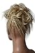 CAISHA XXL Hairpiece Scrunchie Updo Voluminous Slightly Wavy Messy Bun Light Blonde G26F