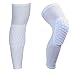 AceList 2 Packs (1 Pair) Protective Compression Wear - Men & Women Basketball Brace Support Wrap Knee for Volleyball, Football, Contact Sports - Snug & No Chafing Padded Knee Sleeves White