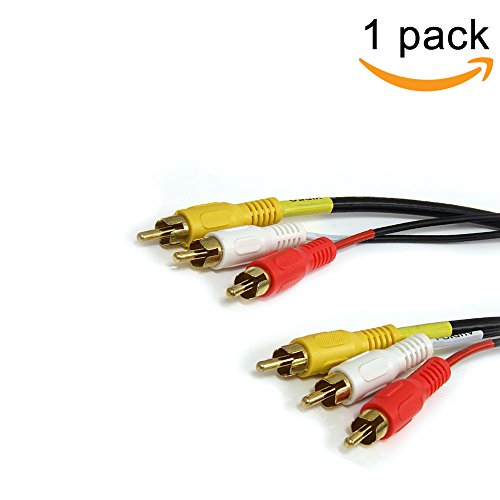 Uninex 6ft RCA Gold Plated Stereo Audio/Video Patch Composite Cable - Thumbnail 2