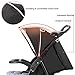 Two Way Stroller, Baby Foldable Conversable Pushchair w/ 5- Point Safety Harness, Sleeping Cushion, Storage Basket, Free Standing by Costzon (Deluxe Black)