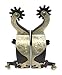 AJ Tack Wholesale Reining Horse Show Spurs Silver Engraving Antique Brown Color Ladiesthumb 1