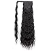 AISI BEAUTY Wavy Wrap Around Ponytail Extension Corn Wave Kinky Ponytail Extension Clip in Hair Extensions Magic Paste Yaki Ponytail for Women(2#)