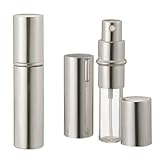 Silver Refillable Travel Size Perfume Bottle Spray, 10ml .41oz
