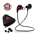 Bluetooth Headphones 4.1 Wireless Calerix, with Sweat Proof, Noise Cancelling Technology - Lightweight Sport In-Ear Earbuds with Built-In Microphone - Connect to iPhone iOS, Android (Black/red)