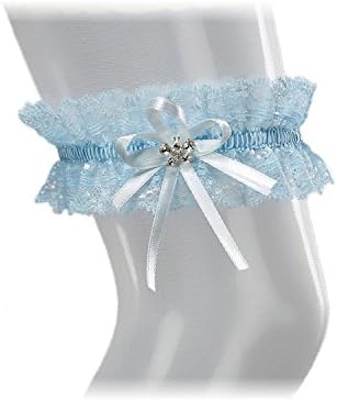 XL XXL Bridal PLUS SIZE Garter - SPARKLING Crystals in BUTTERFLY Shape - Something Blue