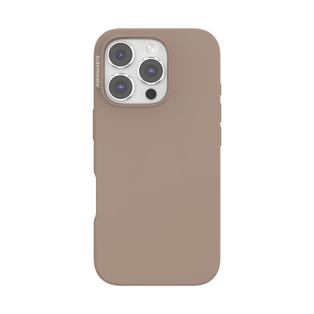 PopSockets iPhone 16 Pro Case Compatible with MagSafe, Phone Case for iPhone 16 Pro, Wireless Charging Compatible, Case Only - Latte