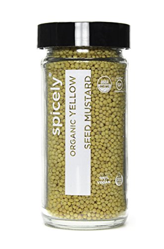 SPICELY Organic Jar Mustard Seed Yellow, 2.4 OZ