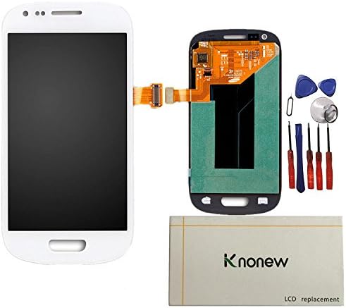 KNONEW Glass LCD Display Touch Screen Digitizer Assembly Replacement part For Samsung Galaxy S3 mini i8190 + Tools (White)